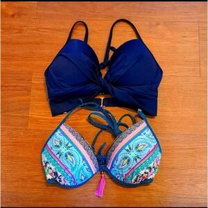 Shade & Shore Light Blue Swim Top 34C